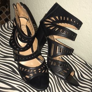 Black “Bamboo” strappy high heals!!